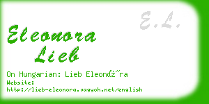 eleonora lieb business card